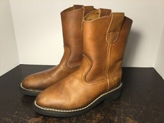 Azteca Cowboy Boots Kids Youth Size 3Y (Mexico 21.5) Western Boot Leather Nice