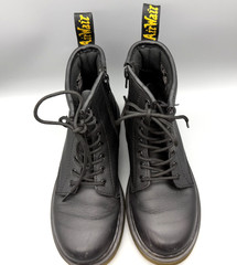Dr. Doc Martens Junior 1460 Softy T Leather Boots Kids US Size 3 Side zipper