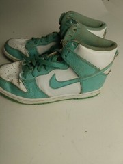 Nike Dunk High Island Mint Green 921797-300 Royal Sea Foam Teal GS Size 4Y