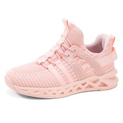 koppu Unisex Non-Slip Lightweight Sneakers Little Kids/Big Kids (Pink 1.5)