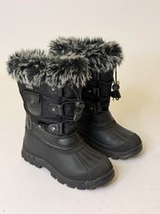 Dream Pairs Childrens Teens Winter Snow Insulated Boots Size 13 – Black