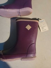 The Original MUCK Boot Co. Rain Boots Kids Girls Size 13 Purple waterproof