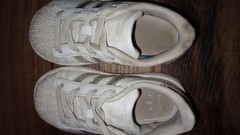 Adidas Superstar sneakers White/Sparkling Kids Size 6K Uk 5 1/2K