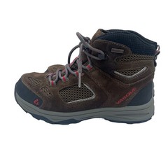 Vasque Breeze III UltraDry Waterproof High Hiking Boots Brown Leather Kids 4