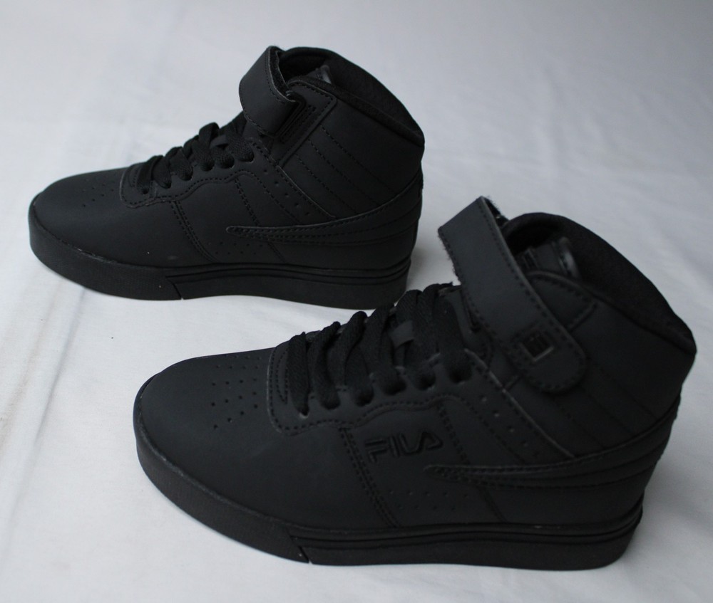 Fila Kid’s Matte Hook & Loop Vulc Mid Top Sneakers EJ3 Black US:12 UK:11 EU:29.5