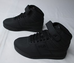 Fila Kid’s Matte Hook & Loop Vulc Mid Top Sneakers EJ3 Black US:12 UK:11 EU:29.5