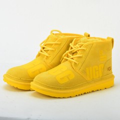 UGG Classic Big Kids NEUMEL Boots Samba Yellow Winter Warm Shoes US 4 EU 36 UK 3