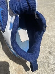 Nike Air Max Bolt, 2.5 Y, Blue White CW1627 400 FREE SHIP Minor Wear SEE PICKS