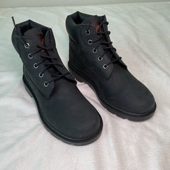 Timberland 6 In Classic Boots Black Nubuck TB 010710 001 Kids PS NIB Size 2.5Y