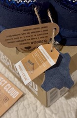 Project Cloud “Dream Warm” Genuine Leather Suede Navy Children Slippers 12 NIB