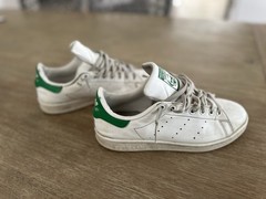 adidas Stan Smith J Causal Retro Sneaker White/Green, Size 5.5
