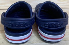 CROCS BAYABAND CLOG Child Size C4 Navy Blue Red White 205100-410