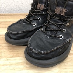 Hey Dude Bradley Boot Shoes Youth YT3 Black Comfort Lightweight Ankle Lace Up