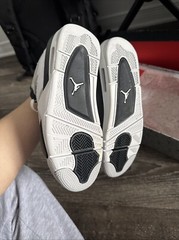 military black jordan 4 4.5y Style Code 408452-111
