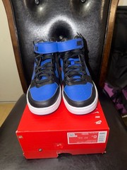 Nike Court Borough Mid 2 (GS) Youth High-Top Sneakers – Game Royal/Black/White