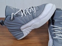 Jordan Retro 12 Stealth White-Cool Grey Toddler 13C 151186-015 Boys Girls