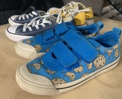 Converse Low Top Sneakers & Tom’s Cookie Monster Shoe Lot (size 13)