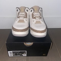 Size 2.5Y – PS Air Jordan 3 Retro ‚Palomino‘ DM0966-102 Pre-School Kids