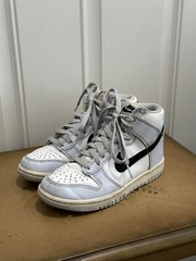 Nike Kids Dunk High PS Summit White/Blue Mid Rise Sneakers- 3.5Y