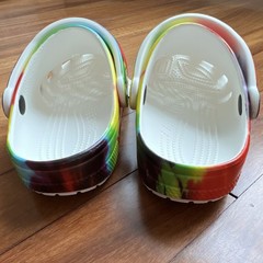 Crocs Classic Tie Dye Graphic Clog K Multicolor Unisex Kids US J4 205451-90H