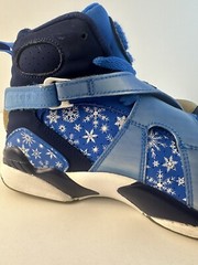 Air Jordan 8 Retro Snow Blizzard Cobalt Blaze Blue Void White Sz 4Y