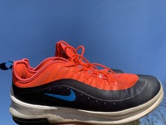 NIKE AIR MAX AXIS Orange Black Blue Logo Athletic Sneakers Sz 7Y 7 youth ❤️sj8m2