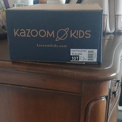 Kazoom Kids Do the Math Low Top Canvas Sneakers Black/White Lace-Up US 10T
