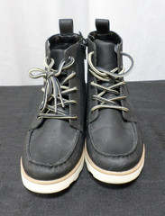 DESIGNER CAT & JACKET LACEUP SIDE ZIPPER HIGH TOP BLACK BOOTS YOUTH SIZE 4