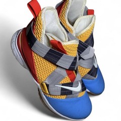 Nike LeBron Soldier 12 GS Mid-Top Strap Breathable Basketball Shoes US 10