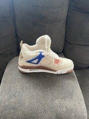 Jordan Air Jordan 4 Retro Colorblock Sneakers Kids Unisex Beige Multicolor