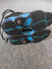 Jordan 6 Rings GS Black University Blue Sneakers 323419-040 Youth Size 4Y