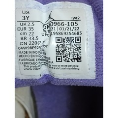 Nike Air Jordan 3 Retro Dark Iris White Purple Black DM0966-105 Youth Size 3Y