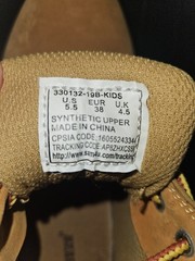 Mountain Gear Ankle High Work Boots – Wheat Brown – Sz 5.5Y/7W (330132-19B)