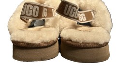 UGG FUNKETTE SLIPPERS CHESTNUT SLINGBACK STRAP KIDS SZ 6