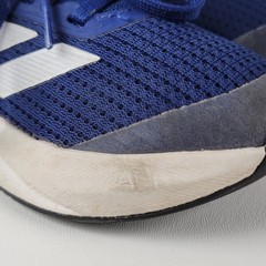 Adidas Kids Running Shoes Blue White Athletic Sneakers Size 12K US Lace Up