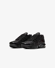 NEW Nike Air Max Plus (PS) Size 3Y Black/Black-Black CD0610-001 Fast Shipping