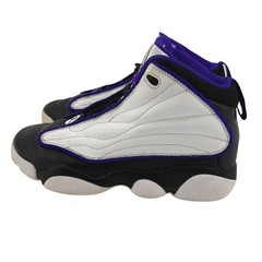 Nike Jordan Pro Strong Black White Electro Purple Kids 2.5Y Sneakers DC7909-150