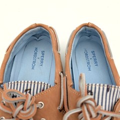 Sperry Authentic Original 2-Eye Boat Shoe Kids‘ Nautical Print Size US4M EU36