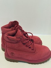 Timberland Waterproof Boots Premium Red Mono Size 10 Children. Clean Condition