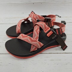 Chaco Z1 EcoTread Sport Sandals Girls Youth 3 Coral Pink Water Sandals J180216
