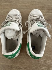 adidas Stan Smith J Causal Retro Sneaker White/Green, Size 5.5