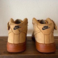 Nike Air Force 1 Mid ’07 WB Flax Wheat Sneakers Kids Size 2.5Y AH0756-203
