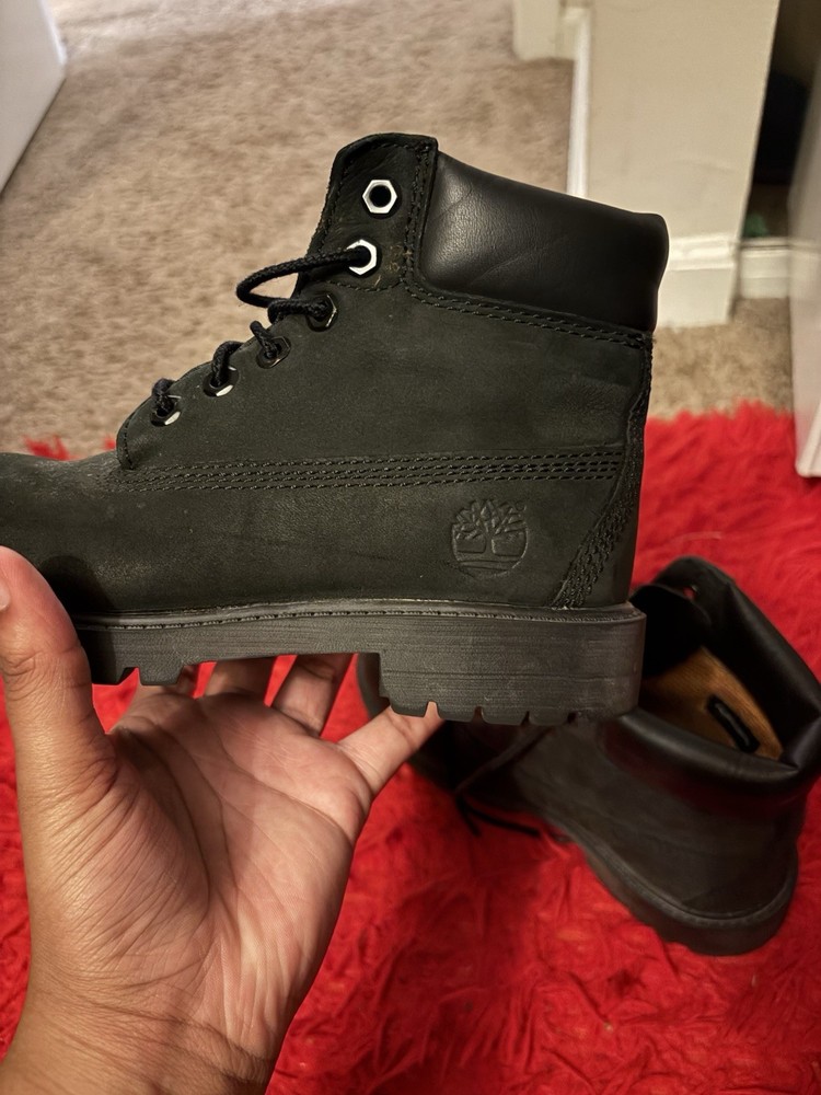 Timberland Kids Boots Black Premium 6″ Waterproof Youth Kid’s Size 1