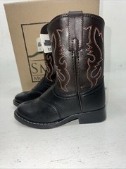 New Children’s Black Smoky Mountain Cowboy Boots. 1110 C 11.5 11 1/2 D. 24-112