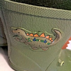 Kidorable Kids Rain Boots Alligator Green Size 7 Waterproof Playful Style