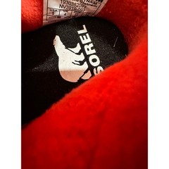 Sorel Whitney II Strap Waterproof Insulated Winter Boots Grey Red Kids 5