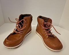 Youth Size 2 Old Navy Brown Lace Up Boot- Worn Once