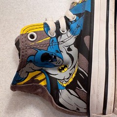 Converse All Star Batman Comic High Top Sneaker Shoes Size Youth 1