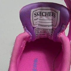 SKECHERS GO RUN 600 Mesh Hook & Loop Non-Marking Pink/Purple Kids 5 (EU21)