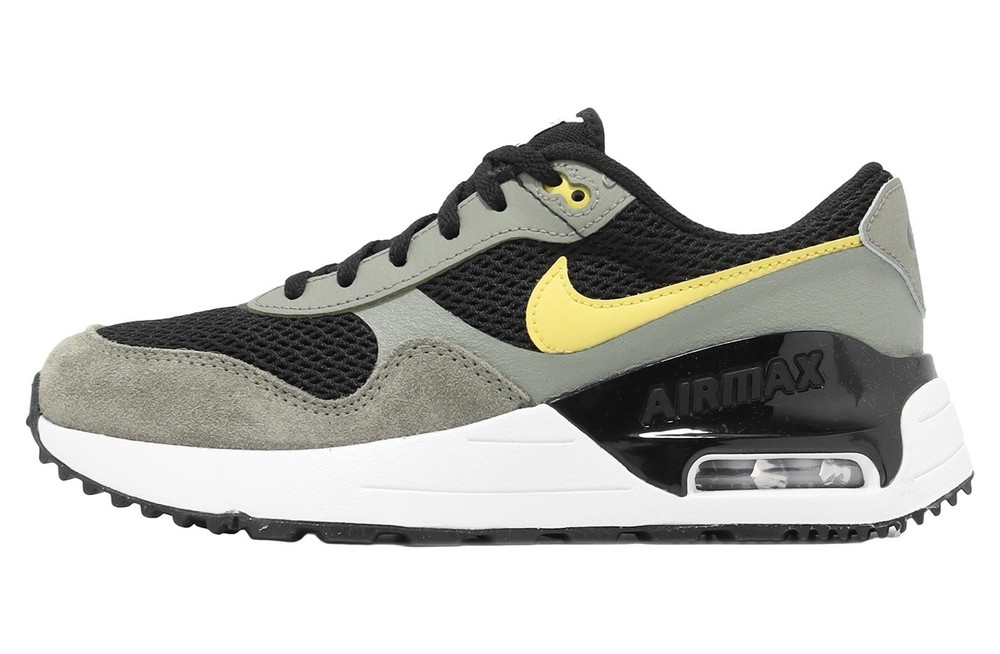 Big Kids Size 4.5Y Nike Air Max SYSTM (GS) Black/Saturn Gold DQ0284-007 NIB